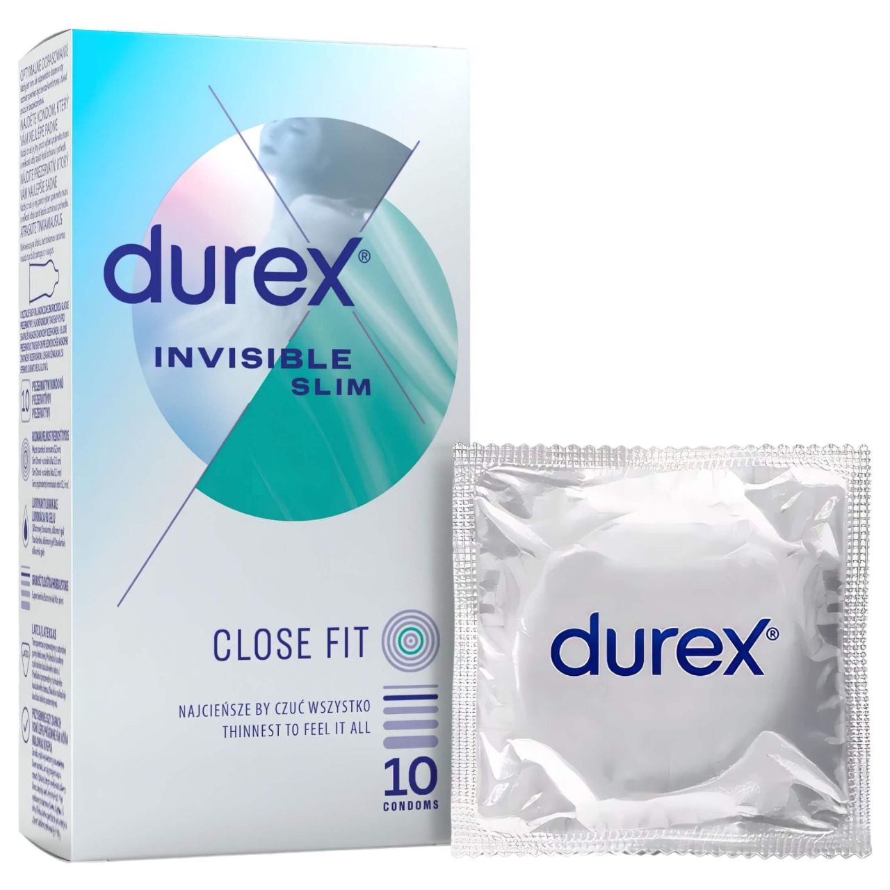 Durex Invisible Slim - vékony óvszer (10db) Durex Invisible Slim - vékony óvszer (10db)