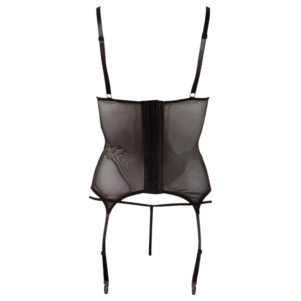 Cottelli - fényes csíkos, átlátszó felső (fekete) Cottelli - fényes csíkos, átlátszó felső (fekete)