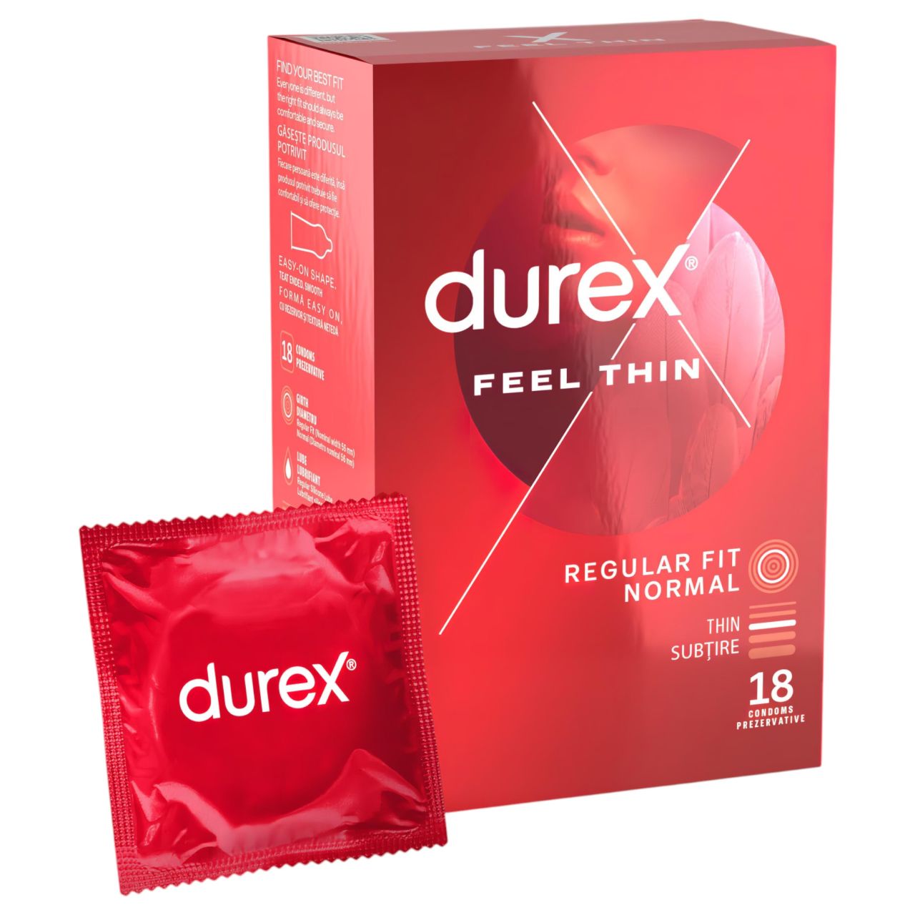 Durex Feel Thin - élethű érzés óvszer (18db) Durex Feel Thin - élethű érzés óvszer (18db)