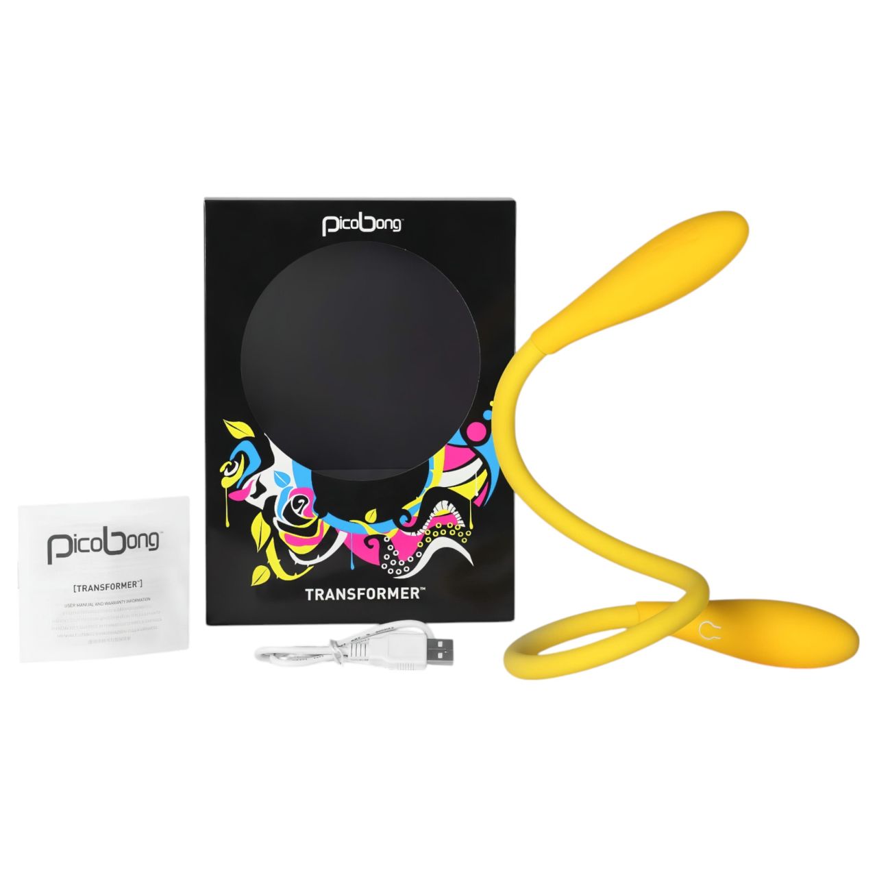 Picobong Transformer - vízálló unisex vibrátor (sárga)