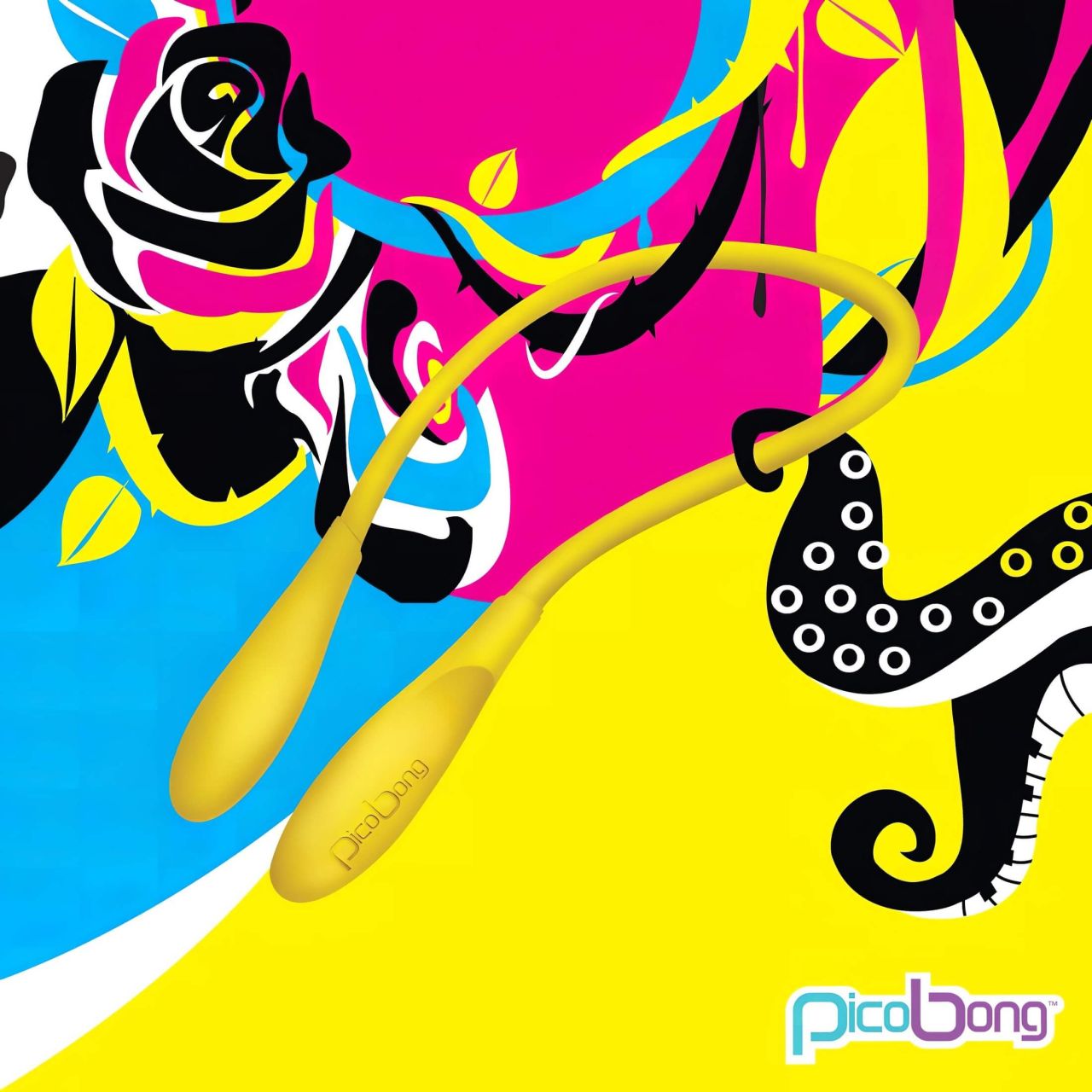 Picobong Transformer - vízálló unisex vibrátor (sárga)