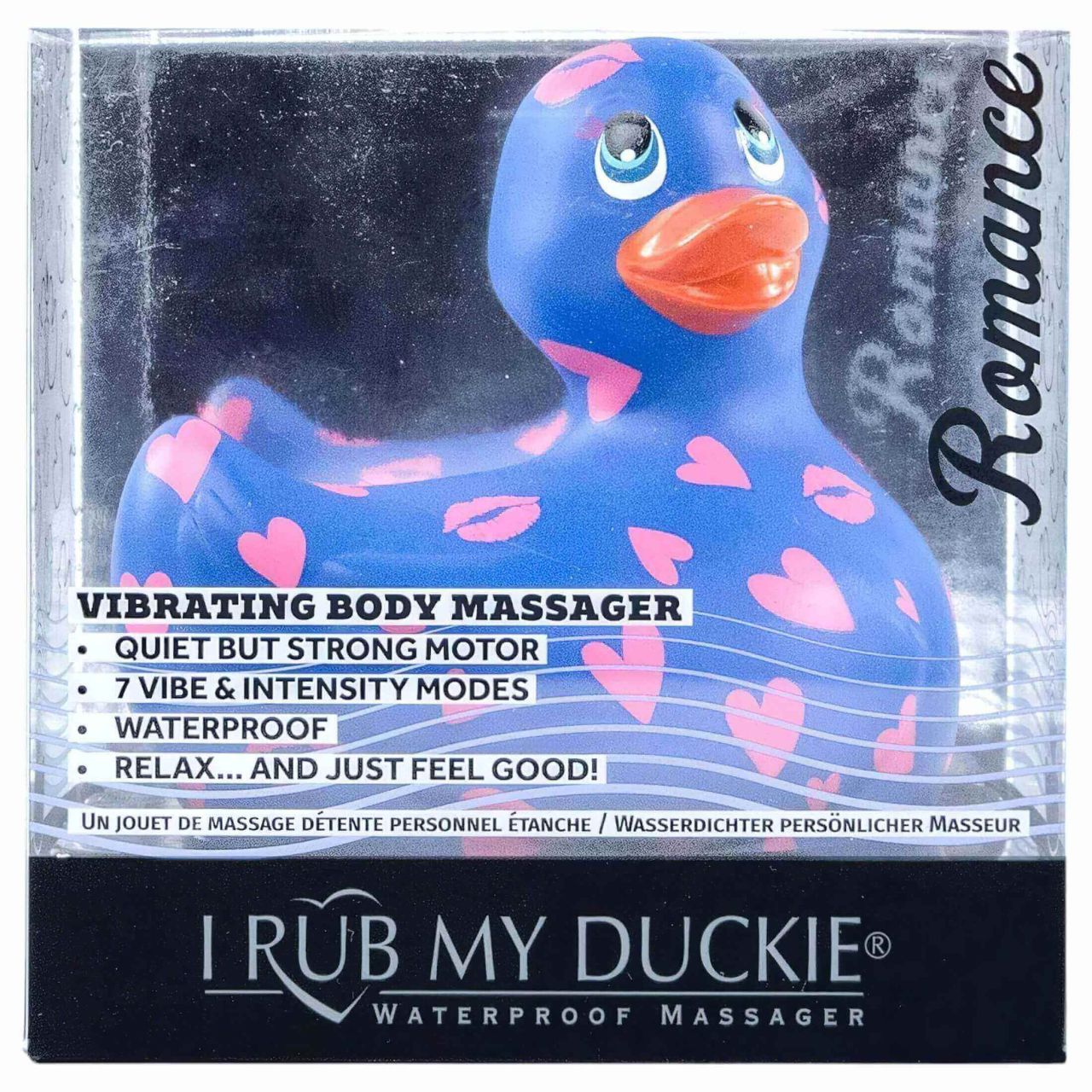 / My Duckie Romance 2.0 - vízálló csikló vibrátor (kék-pink)