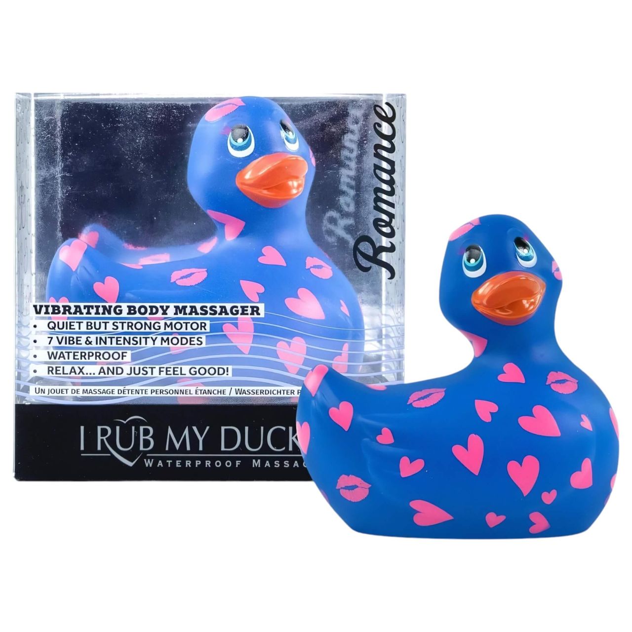 / My Duckie Romance 2.0 - vízálló csikló vibrátor (kék-pink)