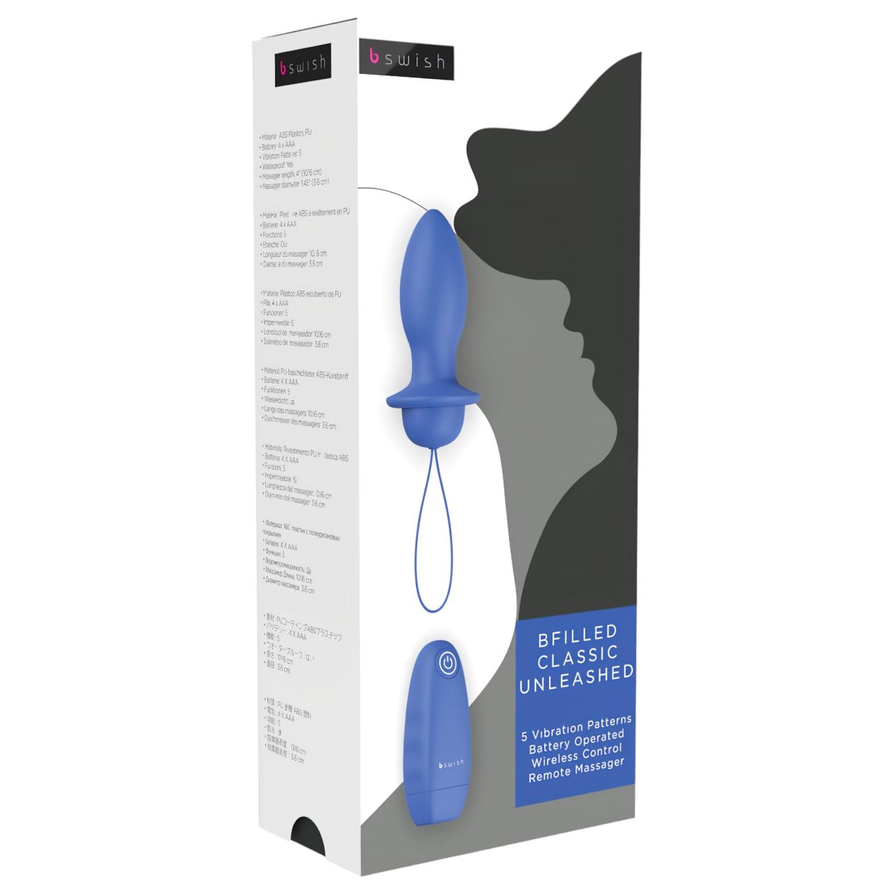 / B SWISH Bfilled Classic - rádiós anál vibrátor (kék) / B SWISH Bfilled Classic - rádiós anál vibrátor (kék)