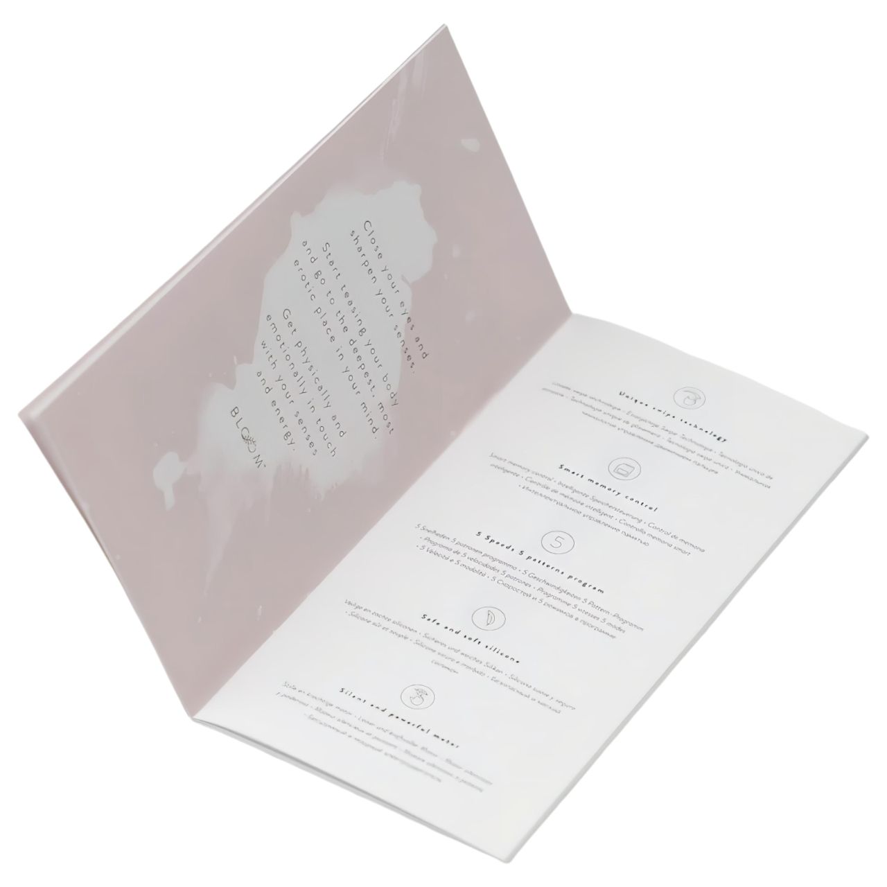 Bloom Tulip - akkus, szilikon csikló vibrátor (türkiz)