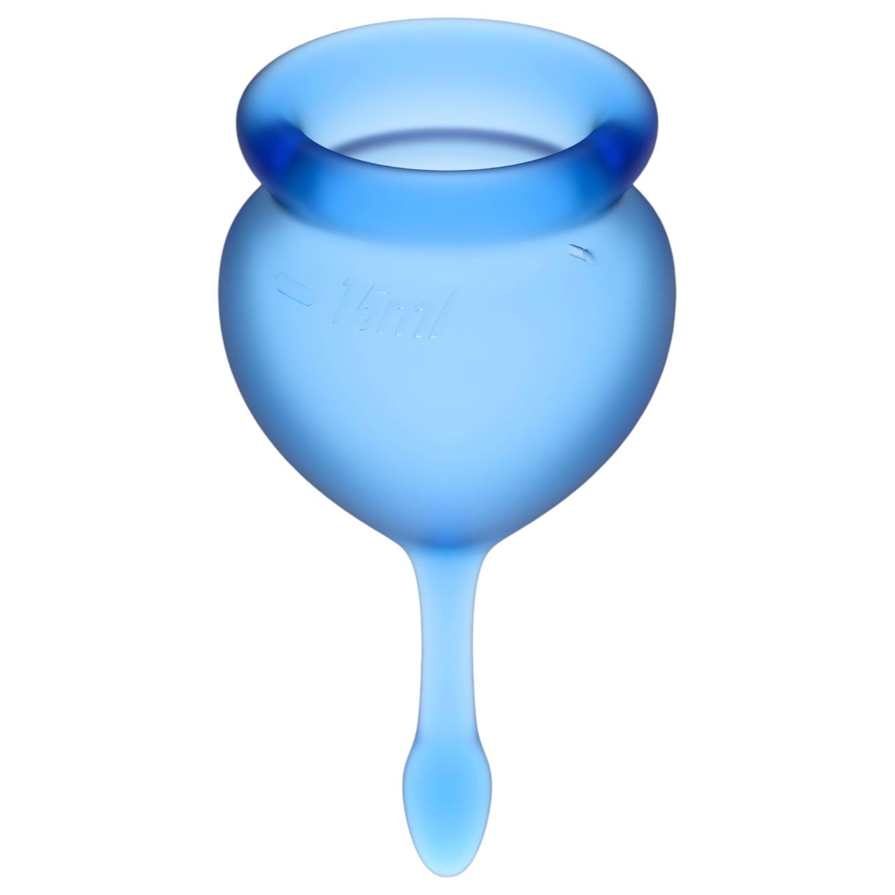 Satisfyer Feel Good - menstruációs kehely szett (kék) - 2db Satisfyer Feel Good - menstruációs kehely szett (kék) - 2db
