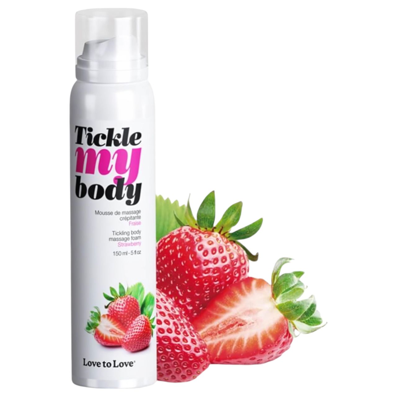 Tickle my body - masszázs hab - eper (150ml) Tickle my body - masszázs hab - eper (150ml)