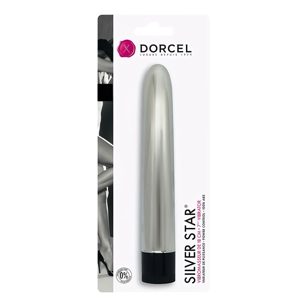 Dorcel Silver Star - klasszikus rúd vibrátor (ezüst) Dorcel Silver Star - klasszikus rúd vibrátor (ezüst)