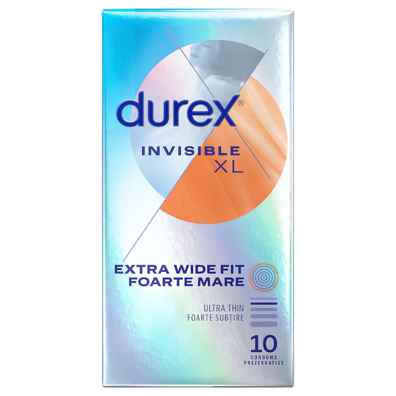 Durex Invisible XL - extra nagy óvszer (10db) Durex Invisible XL - extra nagy óvszer (10db)