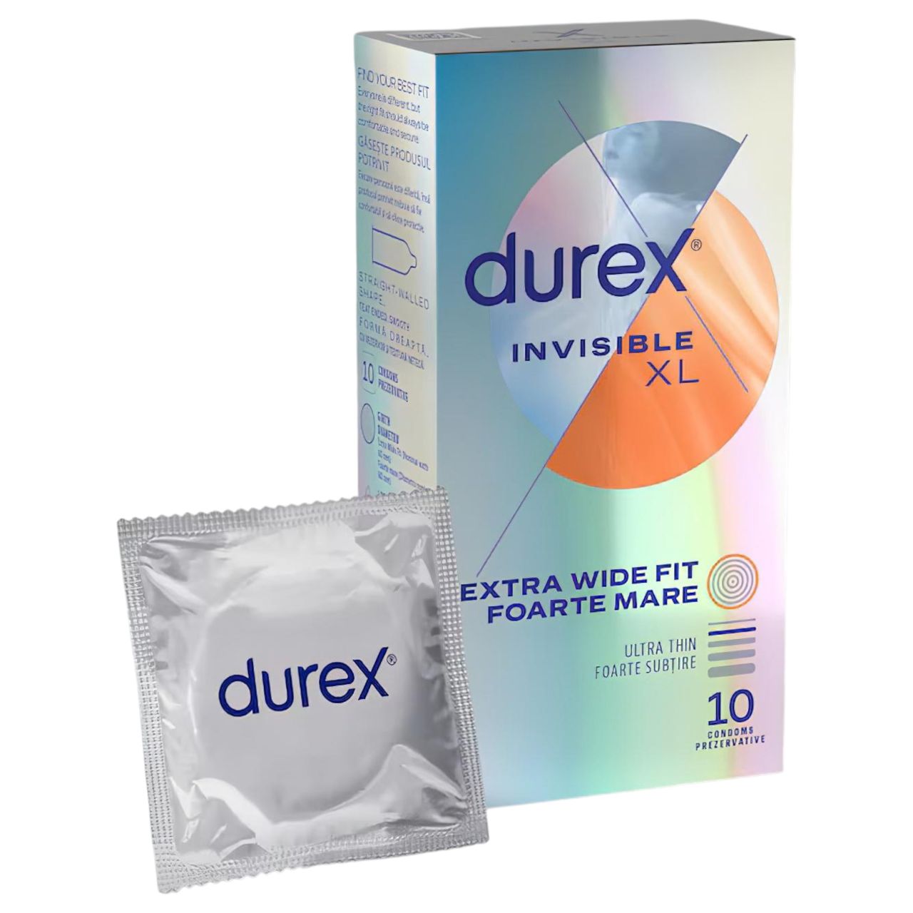 Durex Invisible XL - extra nagy óvszer (10db) Durex Invisible XL - extra nagy óvszer (10db)
