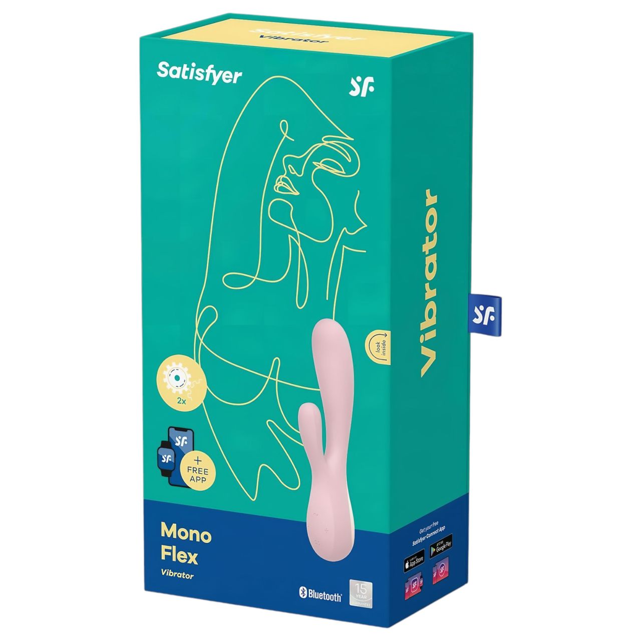 Satisfyer Mono Flex - okos vízálló vibrátor (pink) Satisfyer Mono Flex - okos vízálló vibrátor (pink)