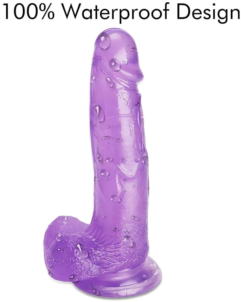 Tracy's Dog Jelly 8 - tapadókorongos, herés dildó (lila) Tracy's Dog Jelly 8 - tapadókorongos, herés dildó (lila)