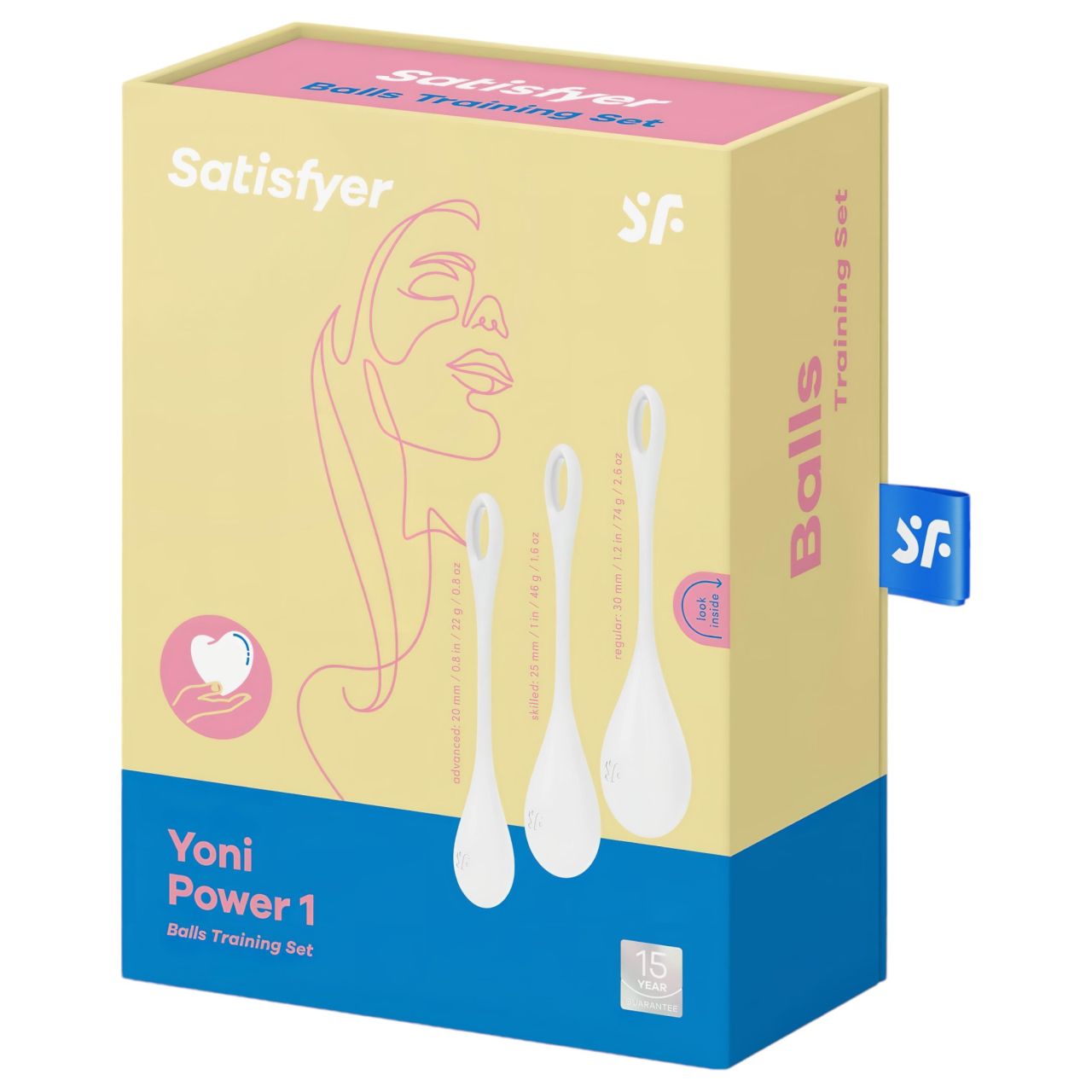 Satisfyer Yoni Power 1 - gésagolyó szett - fehér (3 részes) Satisfyer Yoni Power 1 - gésagolyó szett - fehér (3 részes)