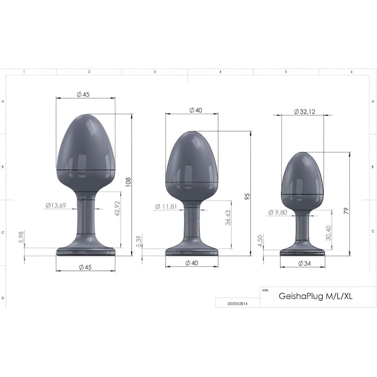 / Dorcel Geisha Plug Diamond XL - fehér köves anál plug (fekete) / Dorcel Geisha Plug Diamond XL - fehér köves anál plug (fekete)