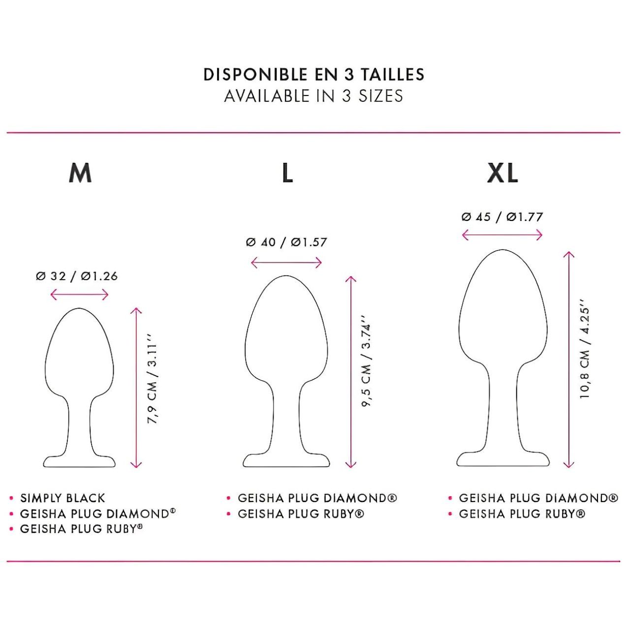 / Dorcel Geisha Plug Diamond XL - fehér köves anál plug (fekete) / Dorcel Geisha Plug Diamond XL - fehér köves anál plug (fekete)