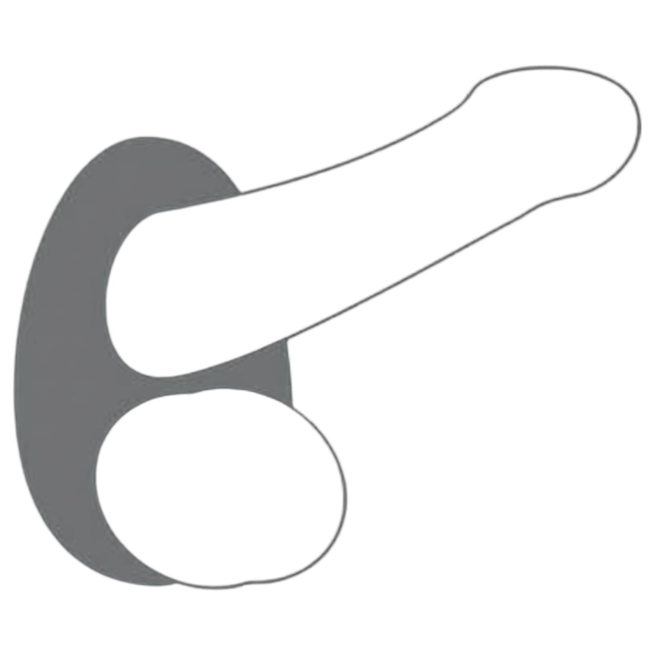 Dorcel Liquid-soft Teardrop - péniszgyűrű (szürke) Dorcel Liquid-soft Teardrop - péniszgyűrű (szürke)