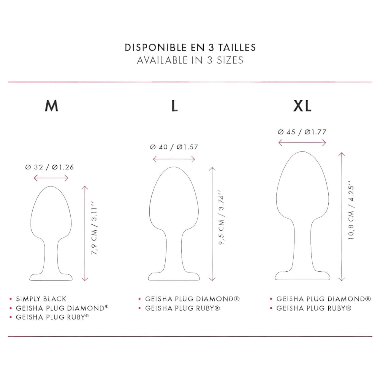 / Dorcel Geisha Plug M - golyós anál plug (fekete) / Dorcel Geisha Plug M - golyós anál plug (fekete)