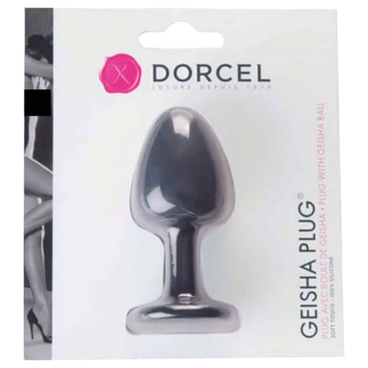 / Dorcel Geisha Plug M - golyós anál plug (fekete) / Dorcel Geisha Plug M - golyós anál plug (fekete)