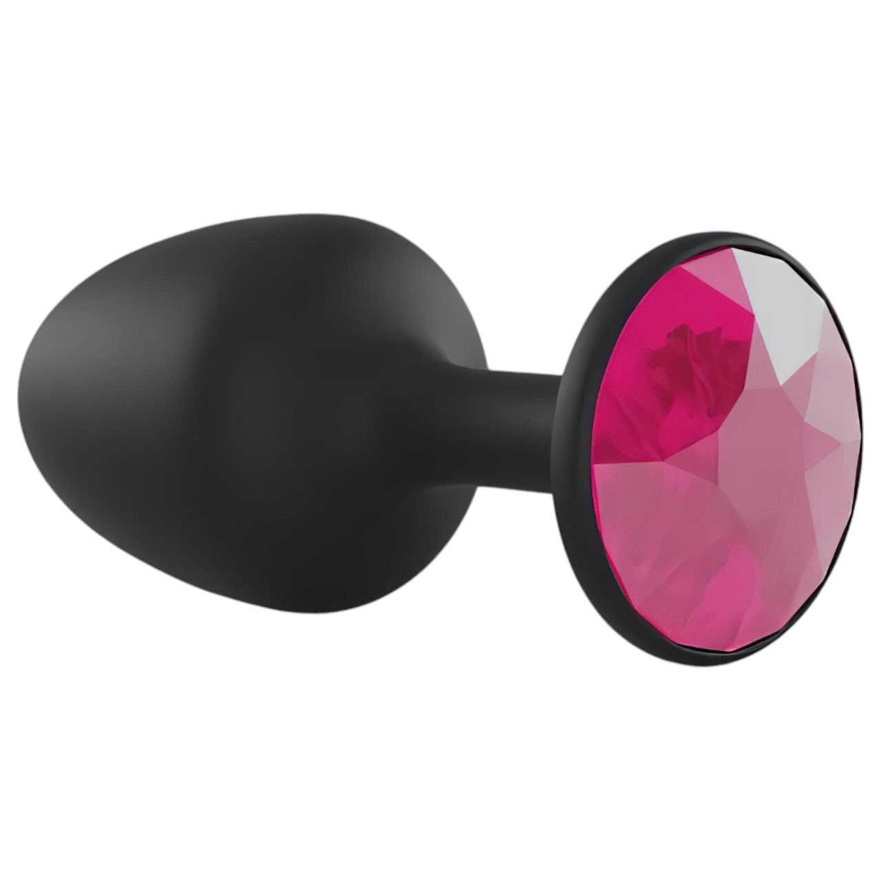 Dorcel Geisha Plug Ruby L - pink köves anál plug (fekete) Dorcel Geisha Plug Ruby L - pink köves anál plug (fekete)