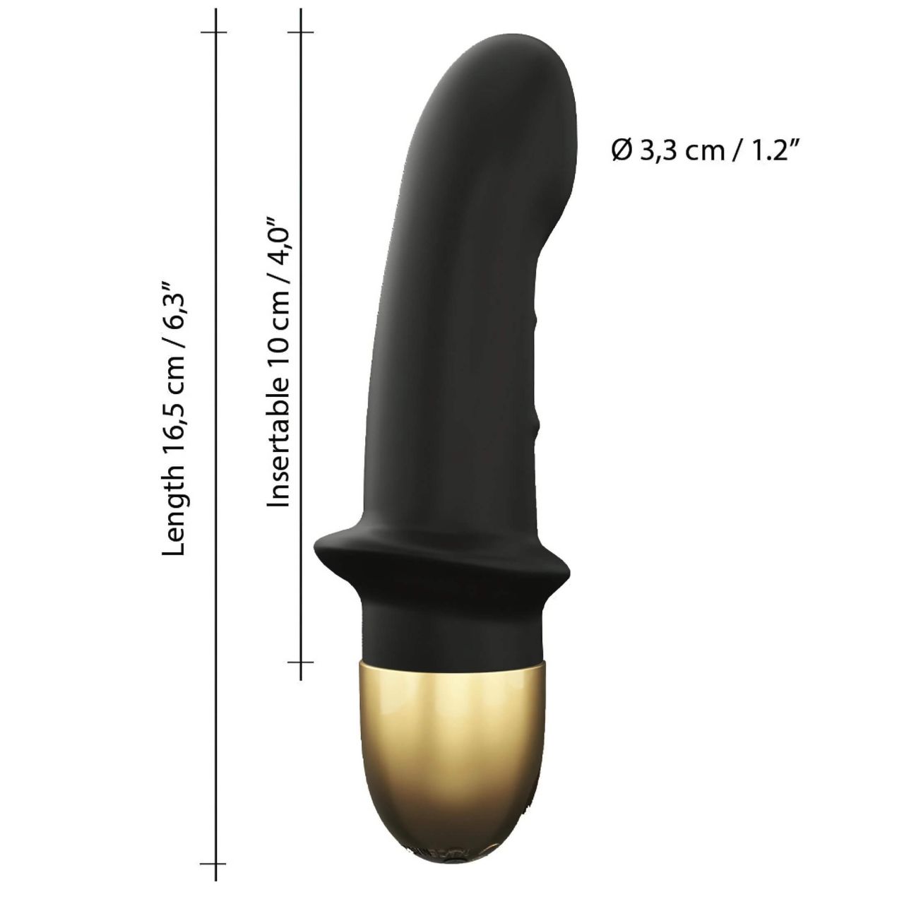 / Dorcel Mini Lover 2.0 - akkus, G-pont vibrátor (fekete-arany) / Dorcel Mini Lover 2.0 - akkus, G-pont vibrátor (fekete-arany)