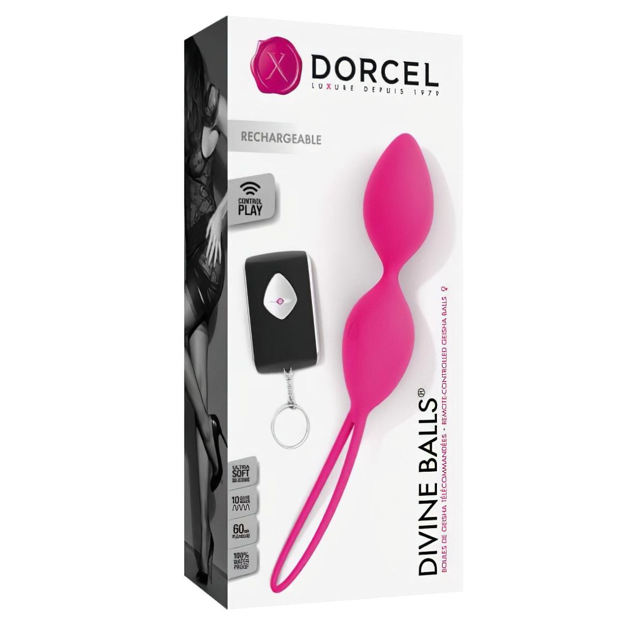 / Dorcel Divine Balls - vibrációs gésagolyó (pink)