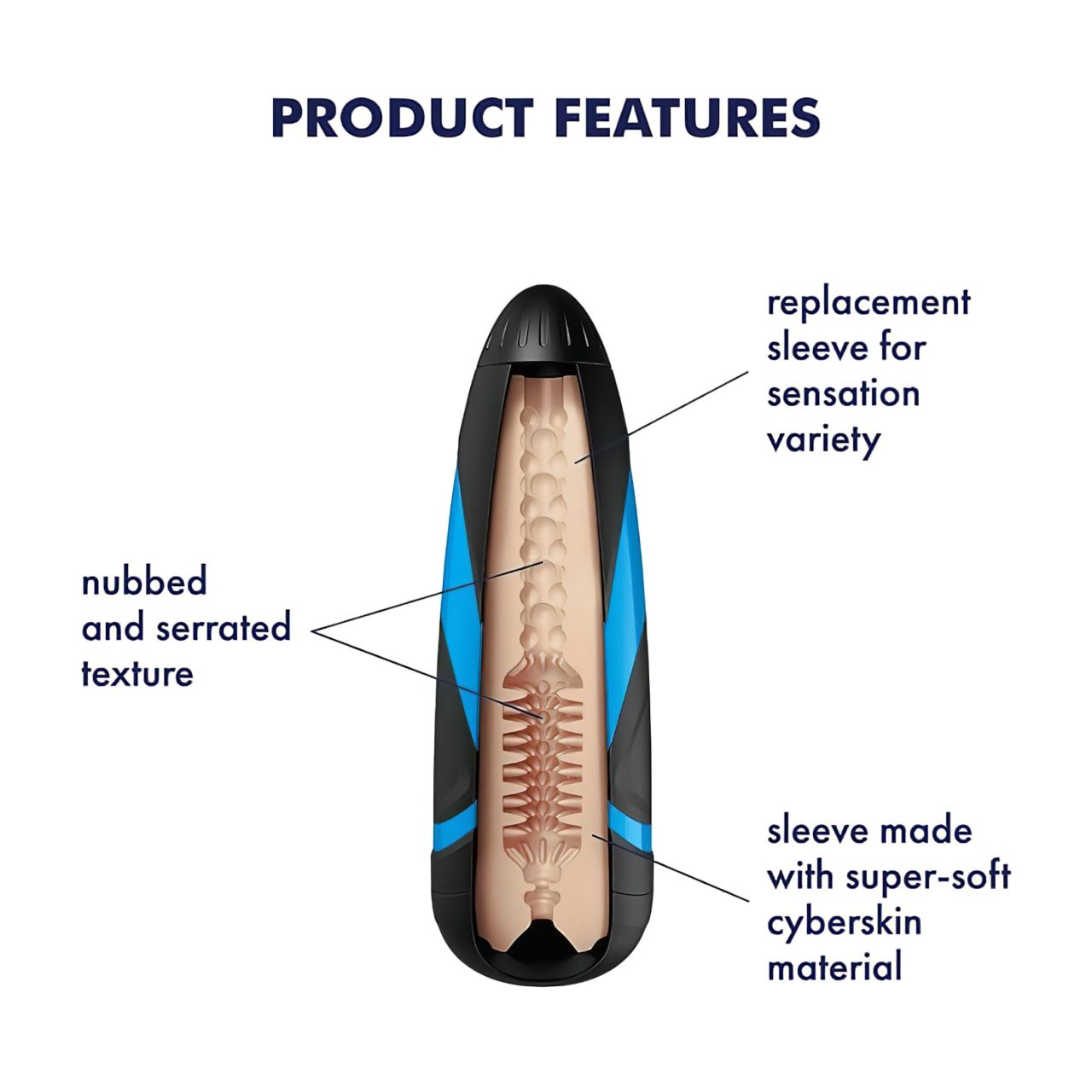 Satisfyer Sleeve Tornado Bliss - maszturbátor betét Satisfyer Sleeve Tornado Bliss - maszturbátor betét