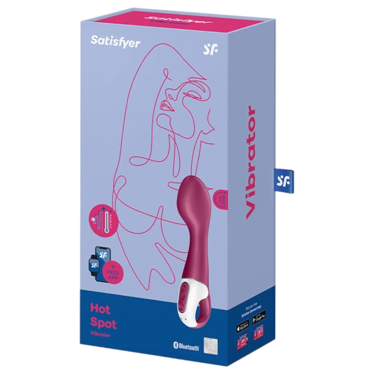 Satisfyer Hot Spot - akkus, melegítő G-pont vibrátor (piros) Satisfyer Hot Spot - akkus, melegítő G-pont vibrátor (piros)