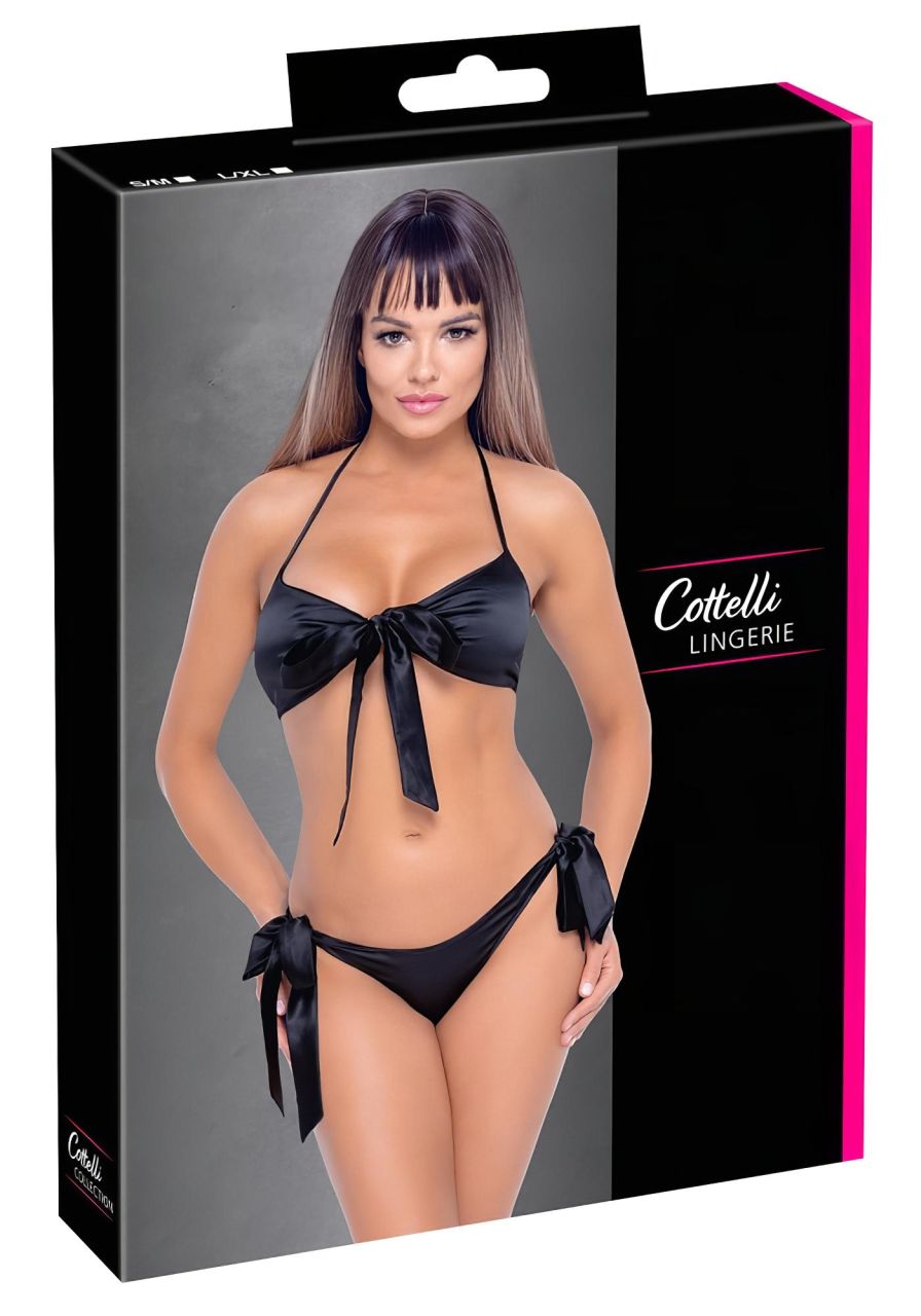 Cottelli - bikini fazonú melltartó szett (fekete) Cottelli - bikini fazonú melltartó szett (fekete)