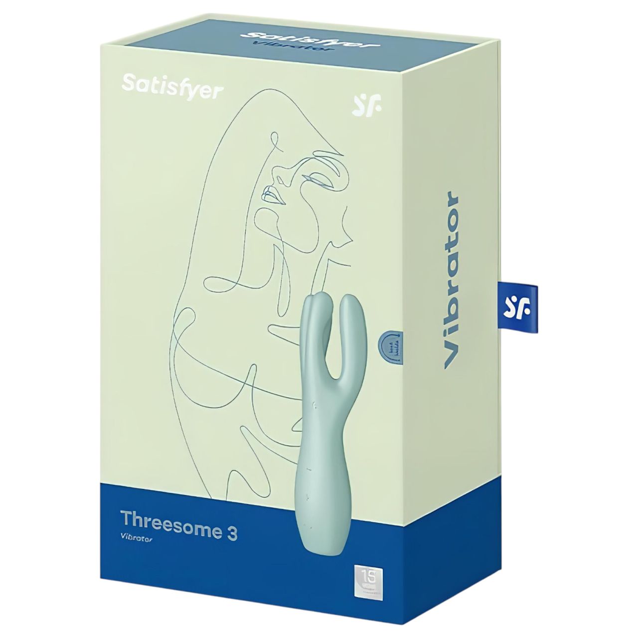 Satisfyer Threesome 3 - akkus csikló vibrátor (menta)