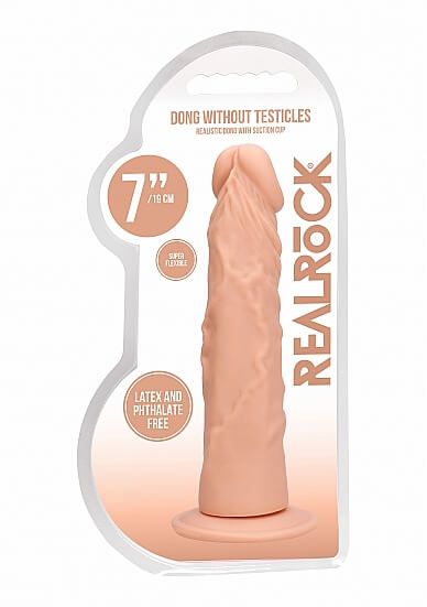 RealRock Dong 7 - élethű dildó (17cm) - natúr