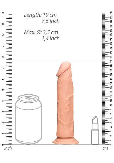 RealRock Dong 7 - élethű dildó (17cm) - natúr