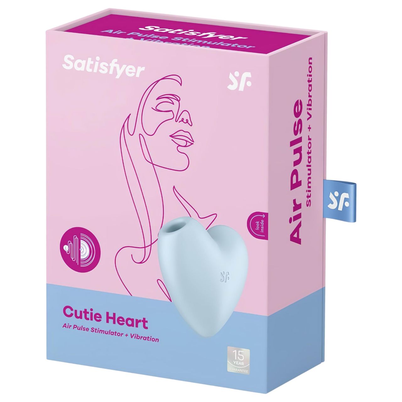 Satisfyer Cutie Heart - akkus léghullámos csikló vibrátor (kék) Satisfyer Cutie Heart - akkus léghullámos csikló vibrátor (kék)