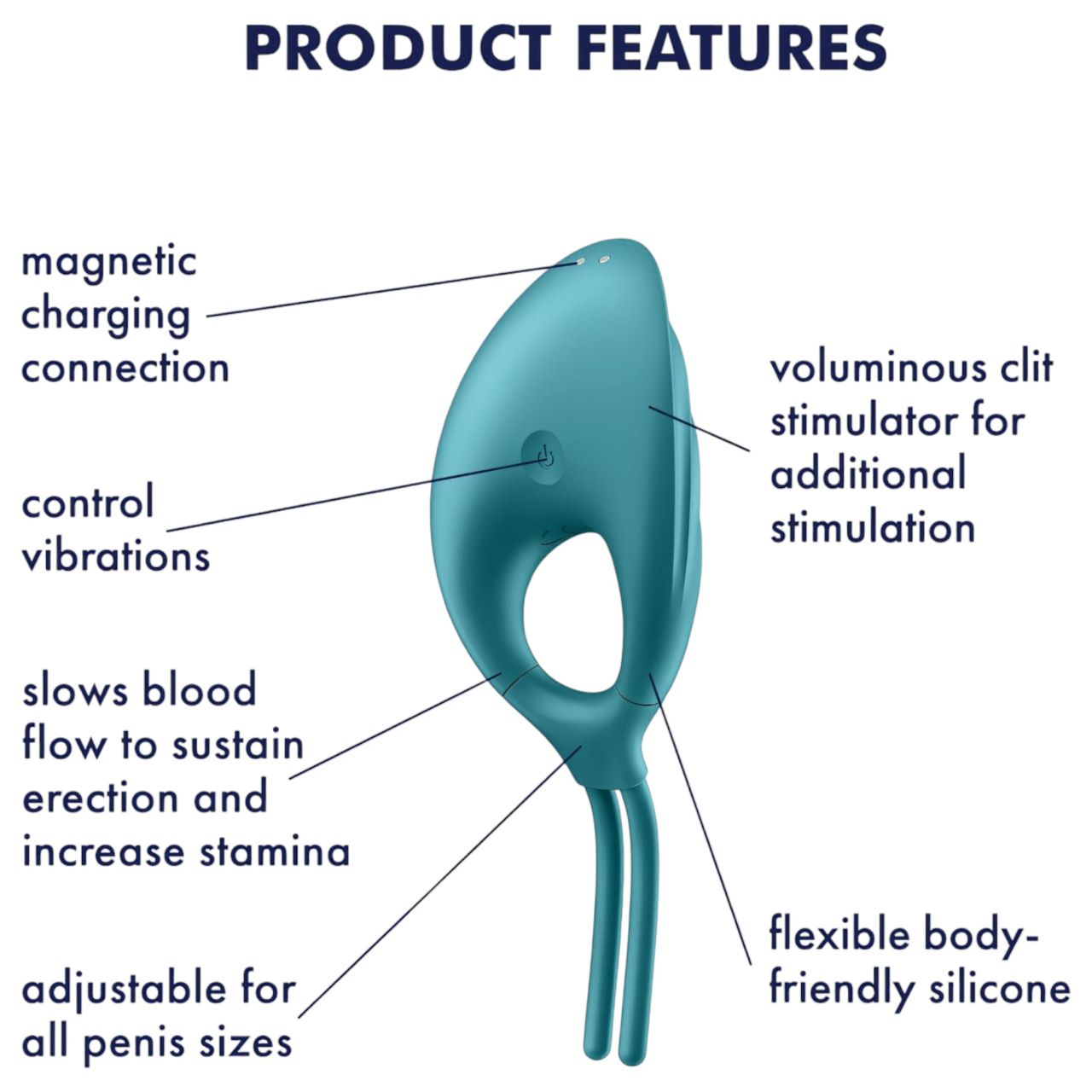 Satisfyer Swordsman - akkus, vibrációs péniszgyűrű (zöld) Satisfyer Swordsman - akkus, vibrációs péniszgyűrű (zöld)