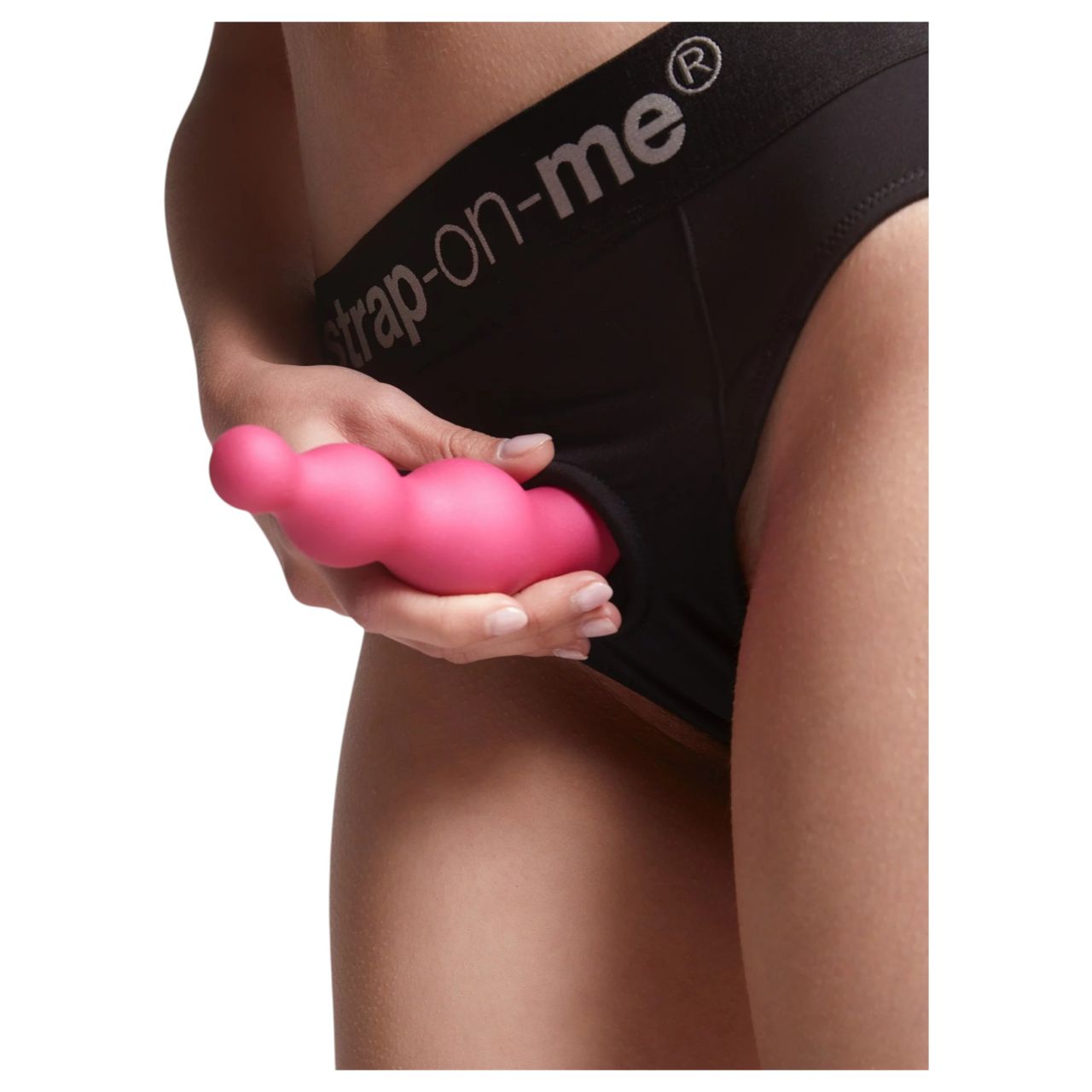 Strap-on-me Beads S - gyöngyös, tapadókorongos dildó (pink) Strap-on-me Beads S - gyöngyös, tapadókorongos dildó (pink)