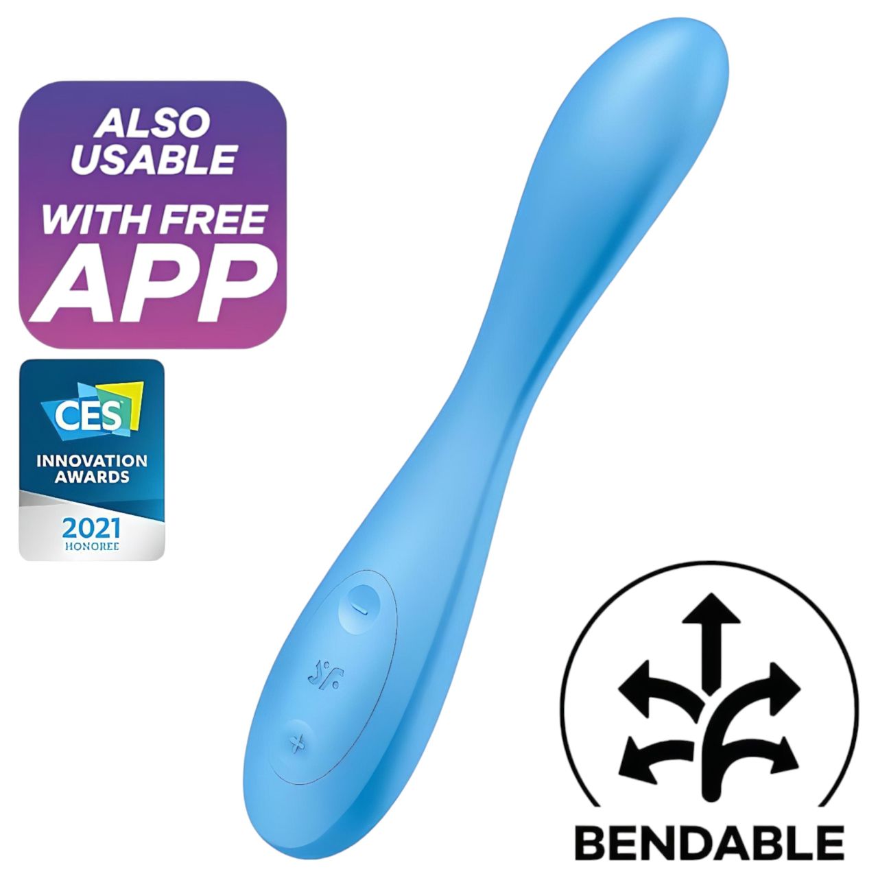 Satisfyer G-spot Flex 4 - okos G-pont vibrátor (türkiz) Satisfyer G-spot Flex 4 - okos G-pont vibrátor (türkiz)