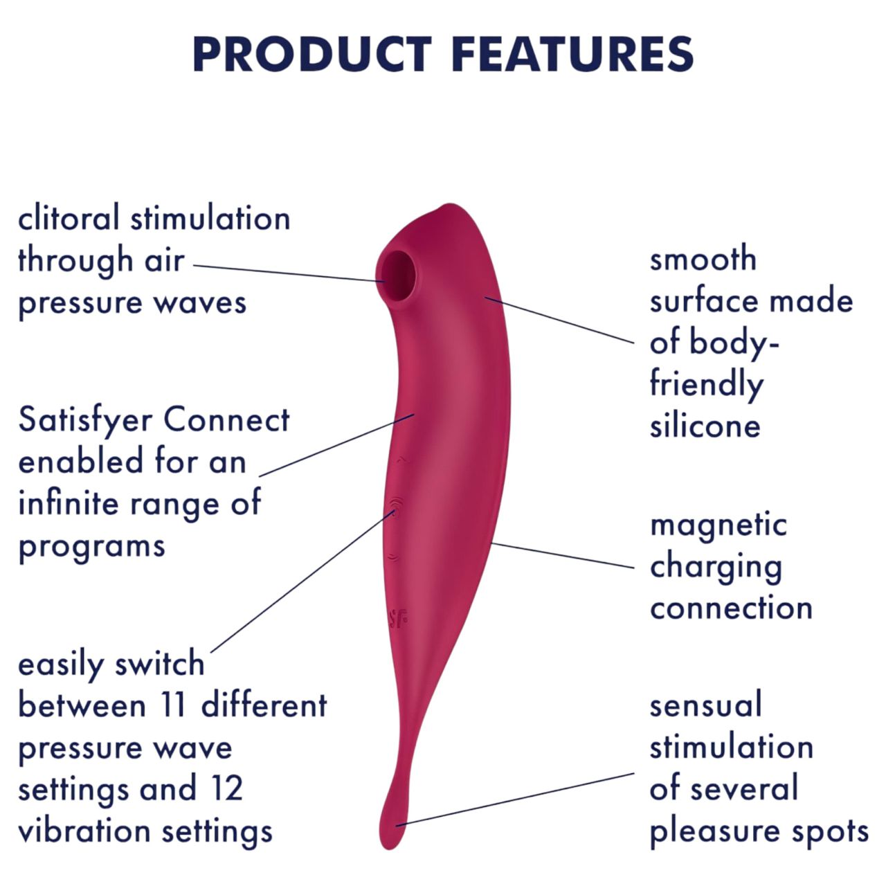 Satisfyer Twirling Pro - okos 2in1 csikló vibrátor (piros) Satisfyer Twirling Pro - okos 2in1 csikló vibrátor (piros)