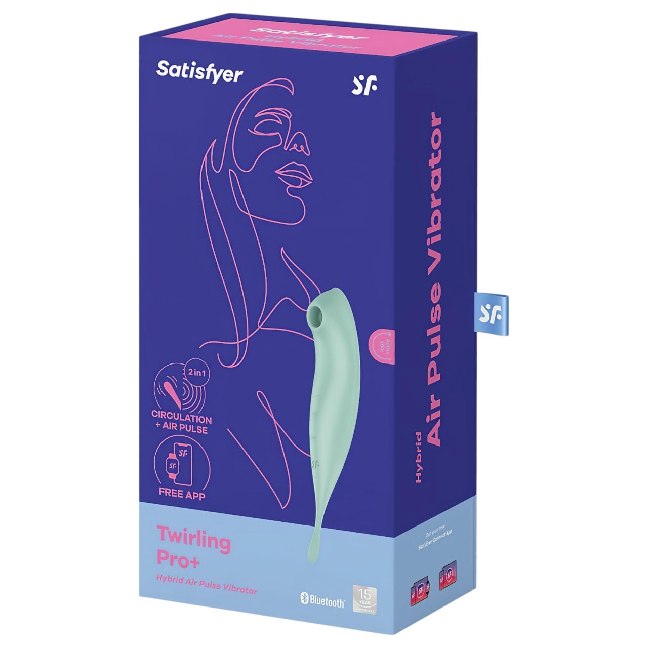 Satisfyer Twirling Pro - okos 2in1 csikló vibrátor (menta) Satisfyer Twirling Pro - okos 2in1 csikló vibrátor (menta)