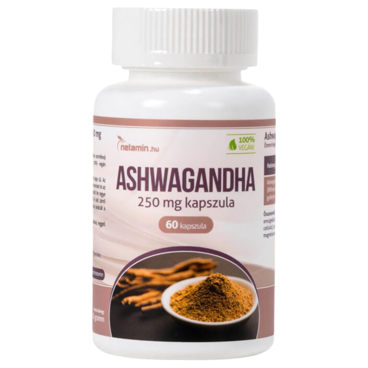 Netamin Ashwagandha 250mg - étrend kiegészítő kapszula (60db) Netamin Ashwagandha 250mg - étrend kiegészítő kapszula (60db)