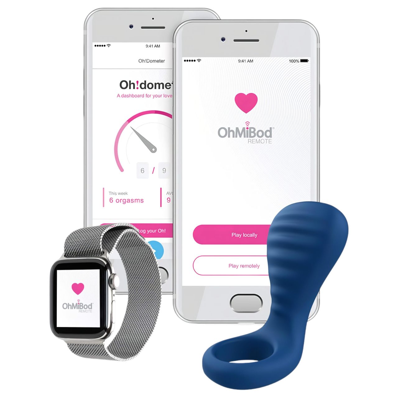 OHMIBOD Bluemotion Nex 3 - okos, vibrációs péniszgyűrű (kék) OHMIBOD Bluemotion Nex 3 - okos, vibrációs péniszgyűrű (kék)