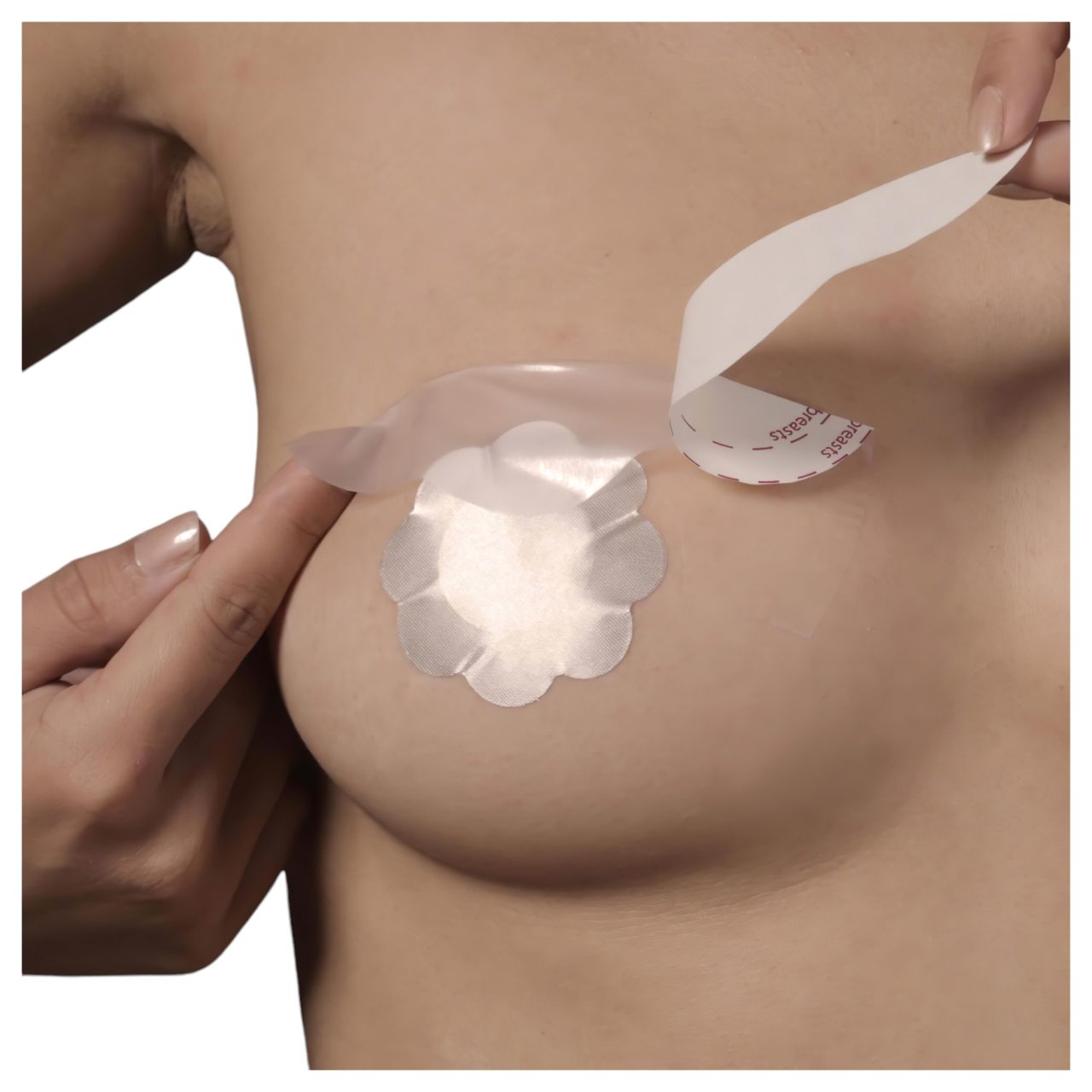 / Bye Bra F-H - láthatatlan mellemelő - pink (6db)