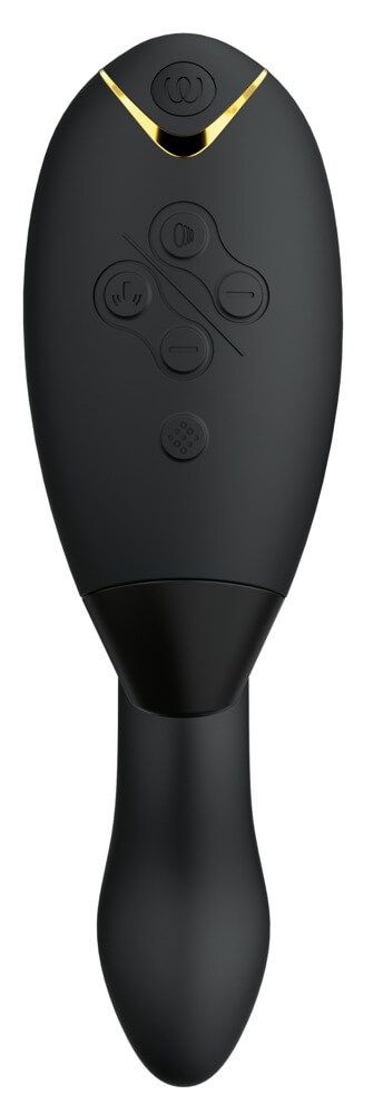 Womanizer Duo 2 - vízálló G-pont vibrátor és csiklóizgató (fekete)