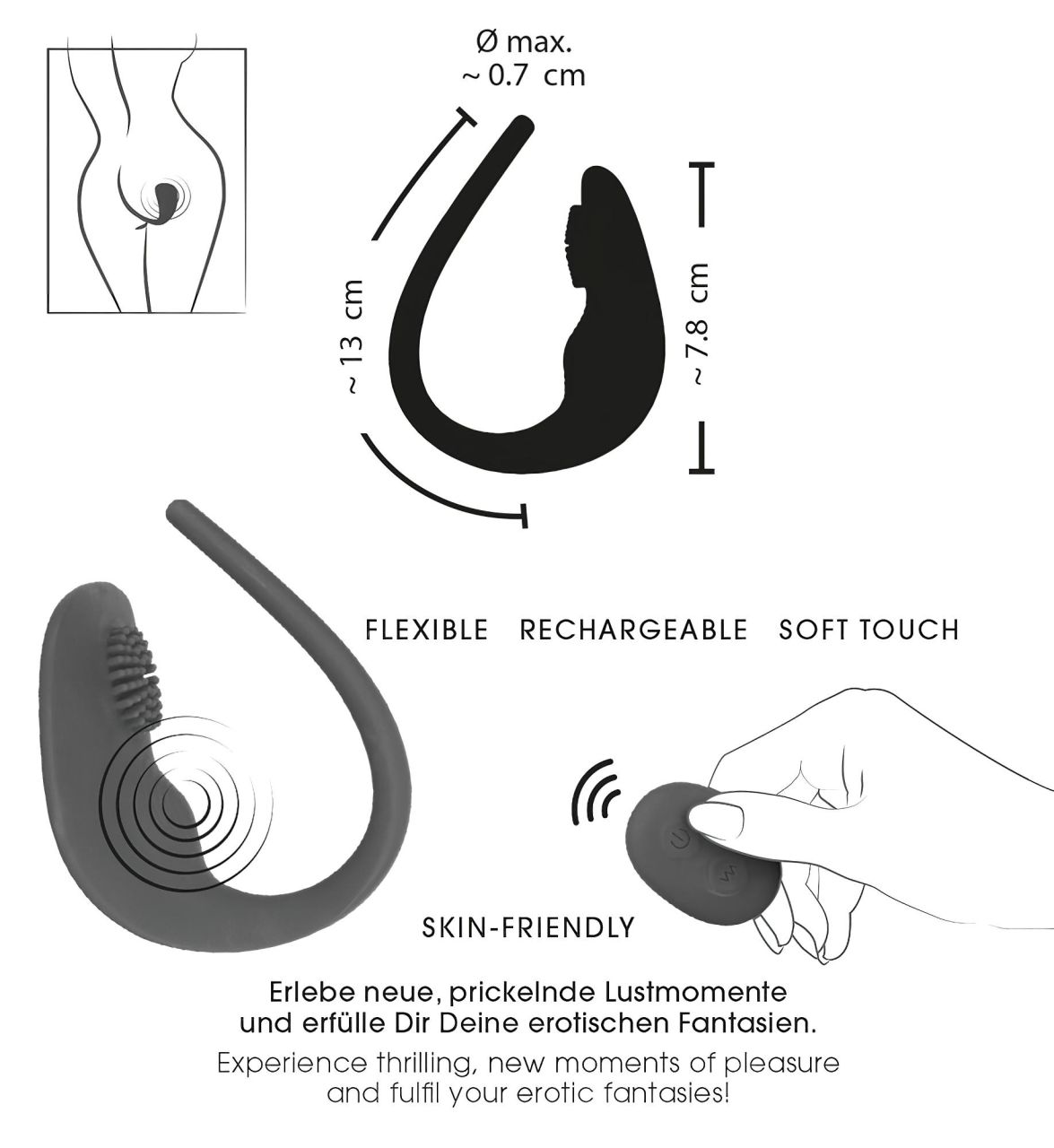 SMILE Slim Panty - akkus, rádiós csikló vibrátor (piros) SMILE Slim Panty - akkus, rádiós csikló vibrátor (piros)