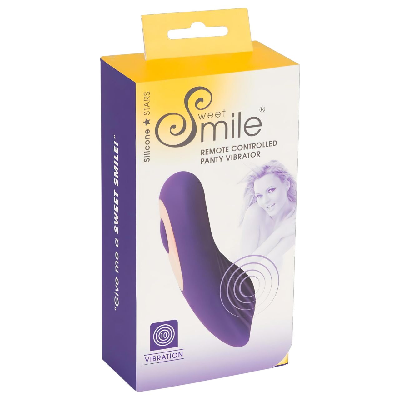 SMILE Panty - akkus, rádiós csikló vibrátor (lila)