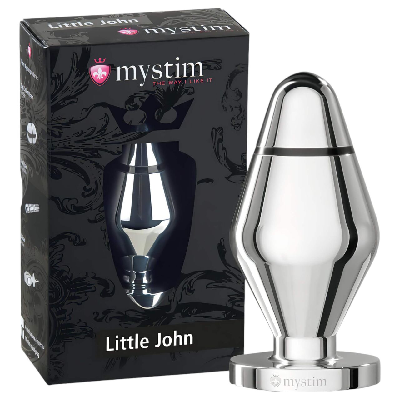 mystim Little John - kicsi elektro anál plug (ezüst) mystim Little John - kicsi elektro anál plug (ezüst)