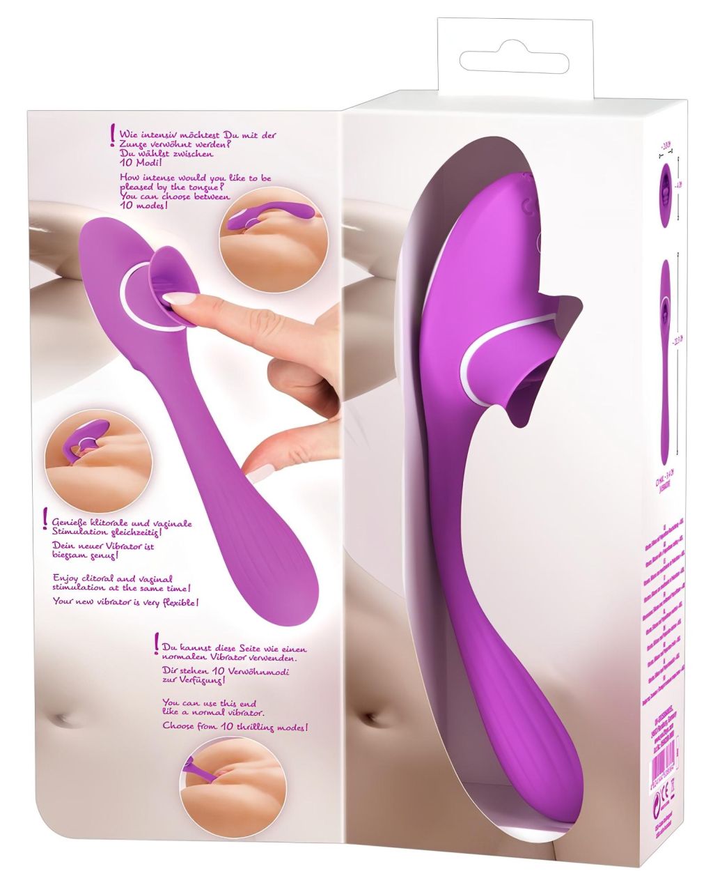 You2Toys 2 Function Vibe - akkus 2in1 vibrátor (lila) You2Toys 2 Function Vibe - akkus 2in1 vibrátor (lila)