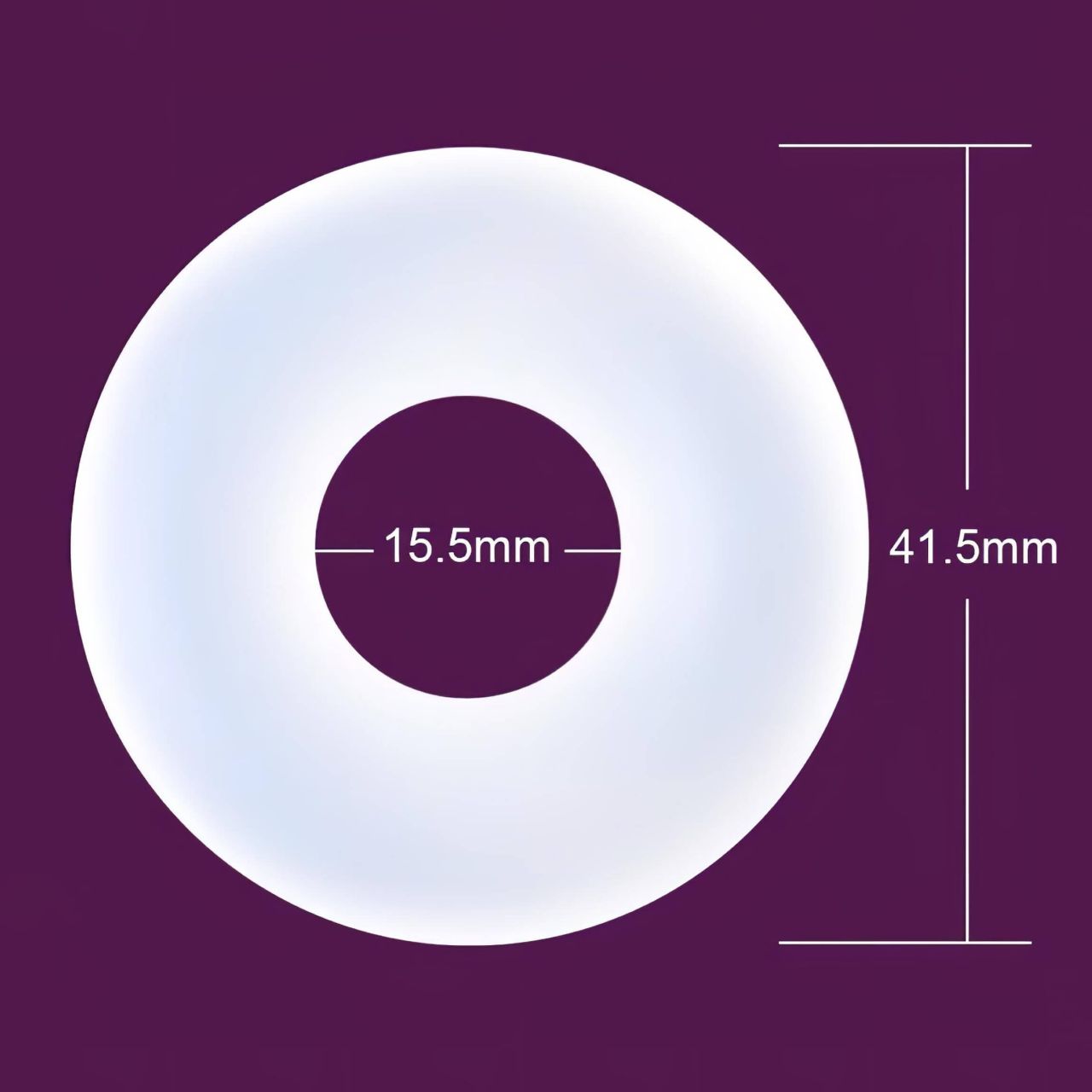 Durex Pleasure Ring - péniszgyűrű (átlátszó)