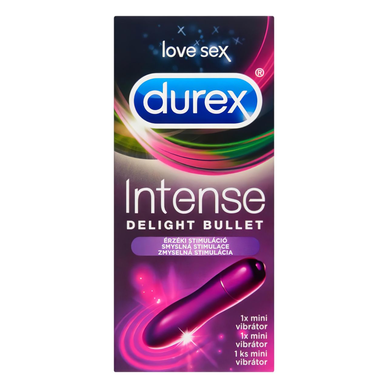 Durex Intense Delight Bullet - mini rúdvibrátor (lila) Durex Intense Delight Bullet - mini rúdvibrátor (lila)