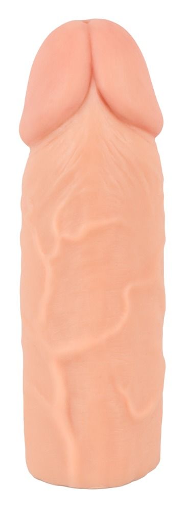 Nature Skin - hosszabbító, vastagító péniszköpeny (15,5cm)