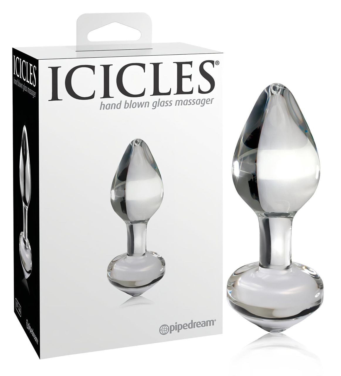 Icicles No. 44 - kúpos, üveg anál plug (átlátszó) Icicles No. 44 - kúpos, üveg anál plug (átlátszó)