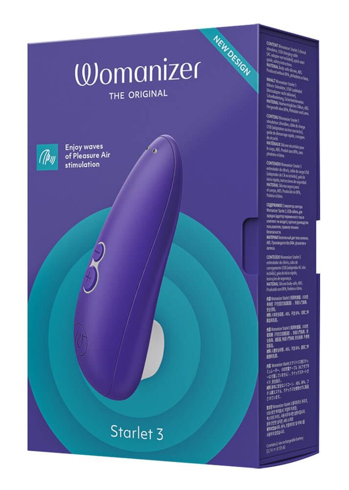 Womanizer Starlet 3 - akkus, léghullámos csiklóizgató (kék)